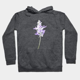 one purple fernleaf lavender watercolor Hoodie